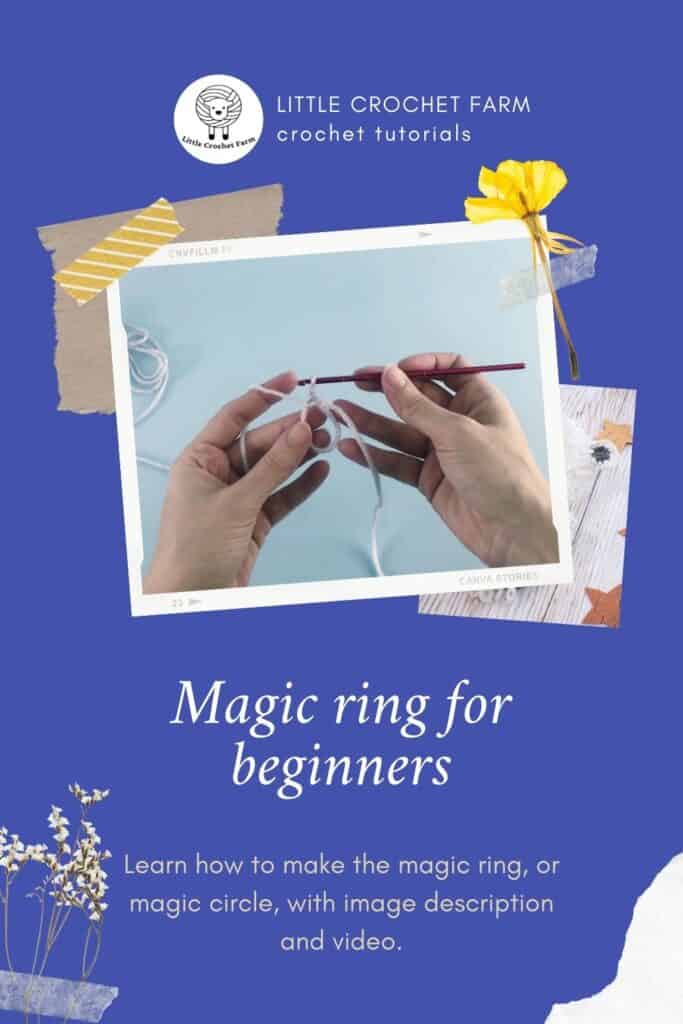 The Easiest Way to Crochet Magic Ring  Slow Tutorial for Beginners 