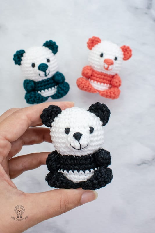 How to Crochet PETITE PANDA · Easy Amigurumi DIY Tutorial & Free Pattern  for Beginners 
