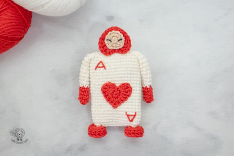 Card Soldier Ace of Hearts free amigurumi pattern