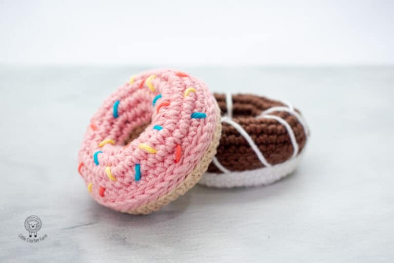 No-sew mini donut amigurumi free pattern