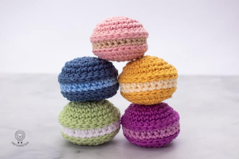 No sew French Macarons free amigurumi pattern