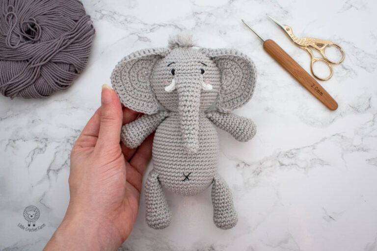 Elephant crochet free pattern