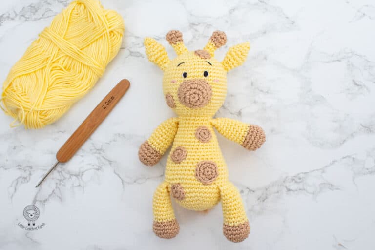 Giraffe crochet free pattern