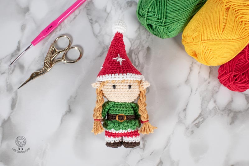 Elf Girl amigurumi free crochet pattern