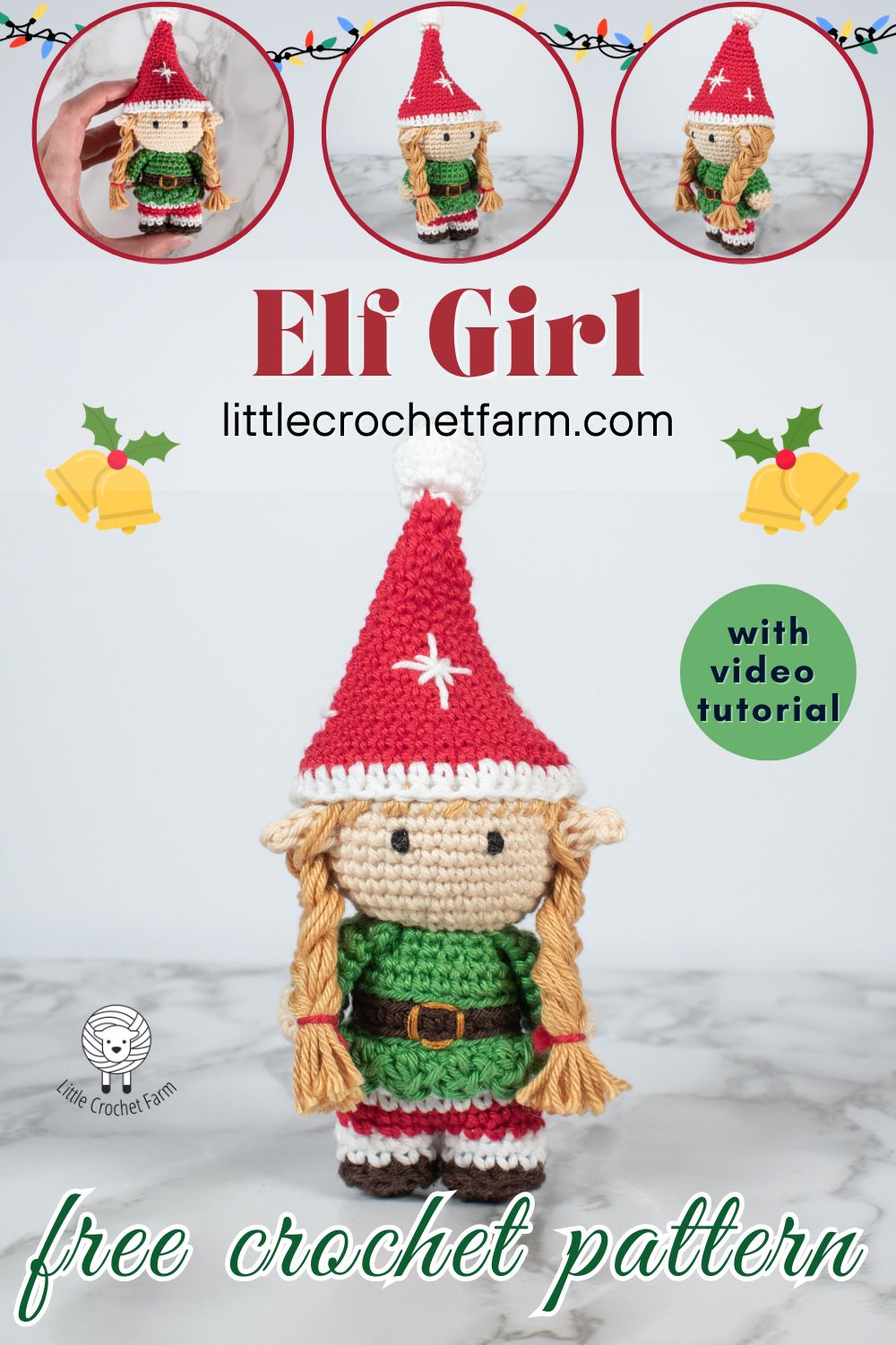 Elf Girl amigurumi free crochet pattern