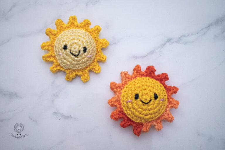 No-sew mini Sun amigurumi free pattern