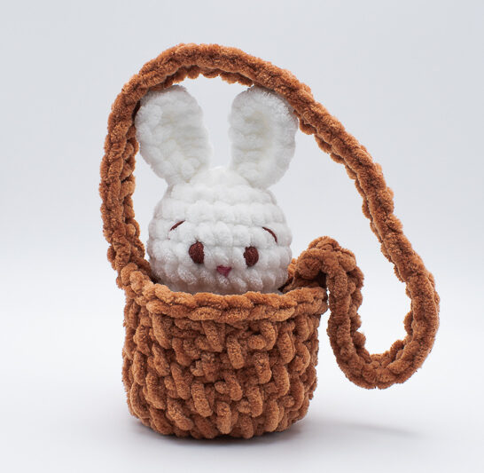 Crochet Bunny in a Basket Free Pattern