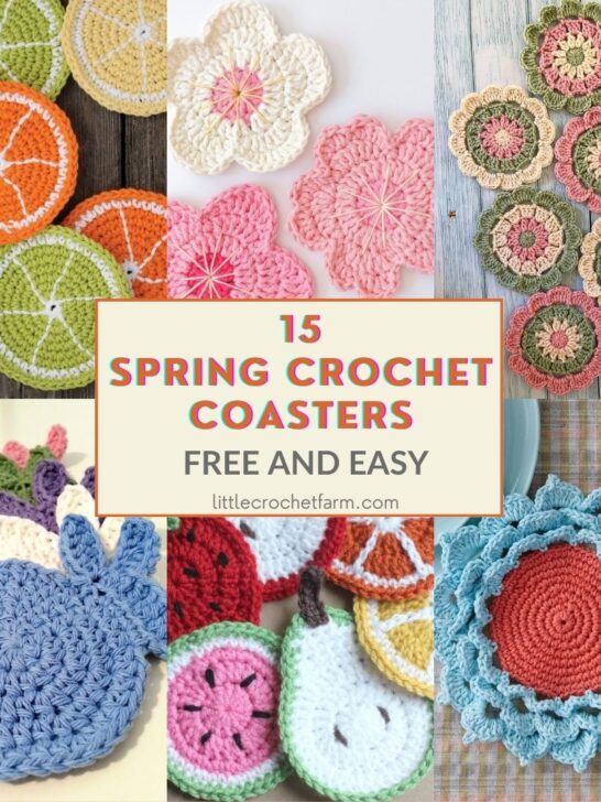 15 Spring Crochet Coaster Patterns – Free & Easy