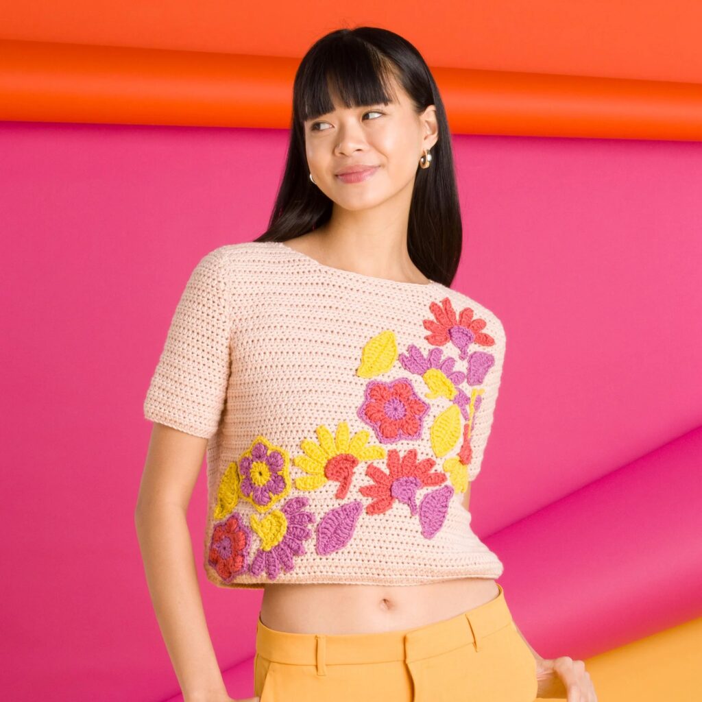 Mosaic Motifs Crochet Top