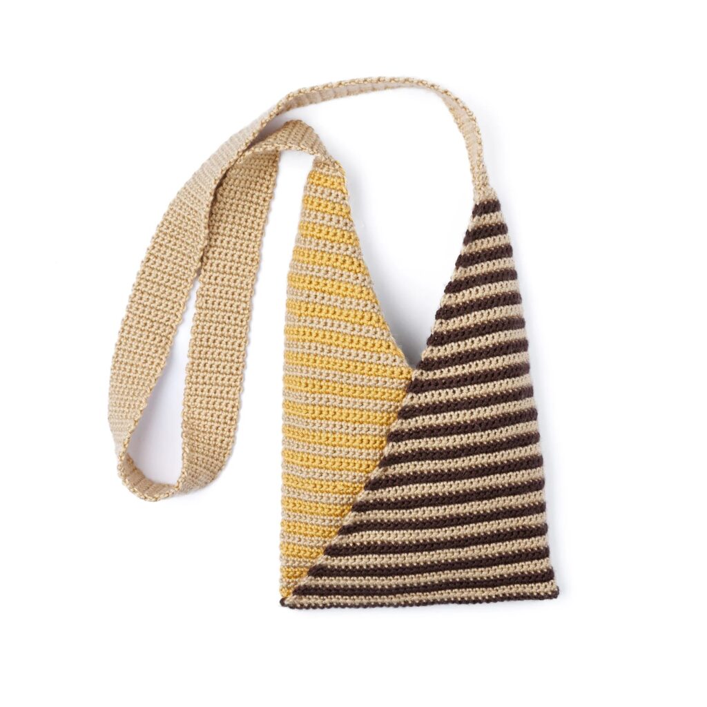Triangle Stripes Crochet Bag